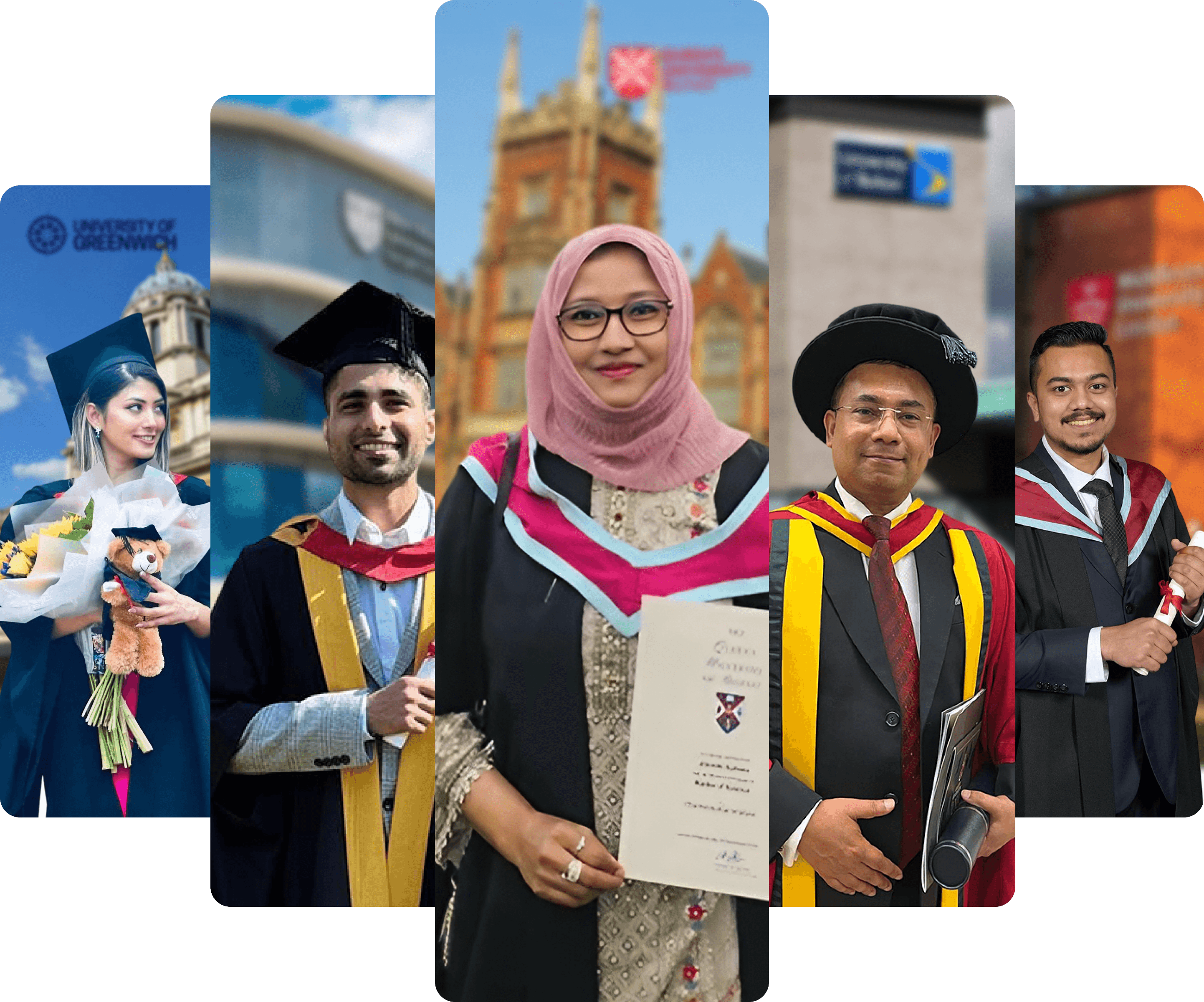 Happy graduates celebrating